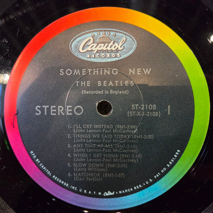 BEATLES SOMETHING NEW CAPITOL RAINBOW CAPITOL STEREO
