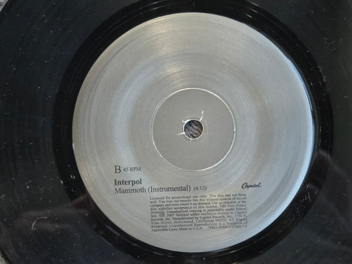 INTERPOL THE HEINRICH MANEUVER PS 7"