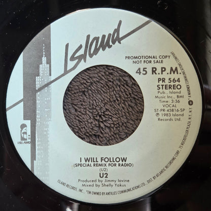 U2 I WILL FOLLOW PROMO 7"