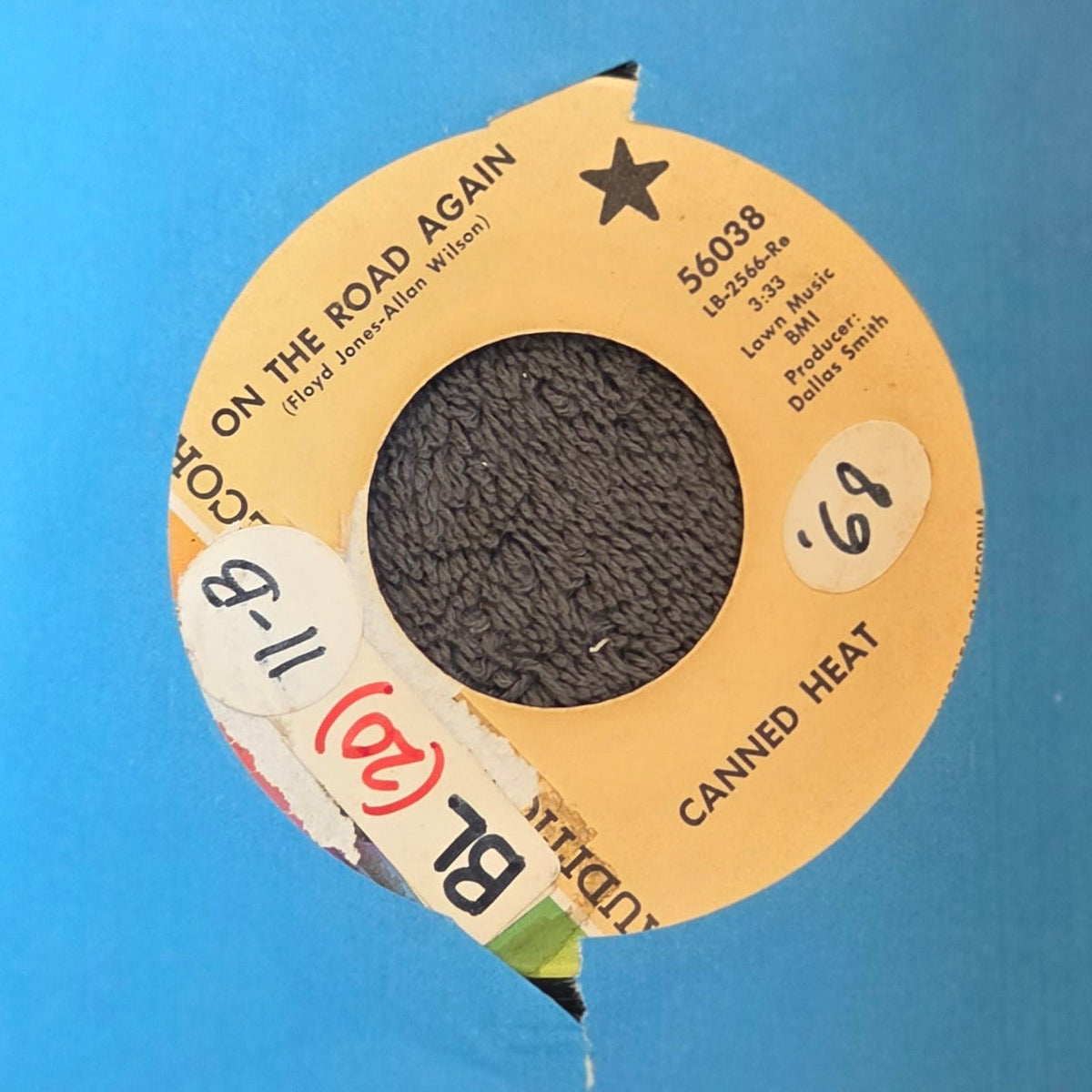 CANNED HEAT ON THE ROAD AGAIN AUDITION 7"