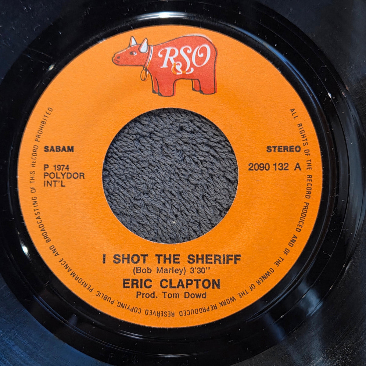 ERIC CLAPTON I SHOT THE SHERIFF PS BEL IMP 7"