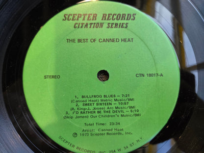 CANNED HEAT THE BEST OF CITATION SERIES