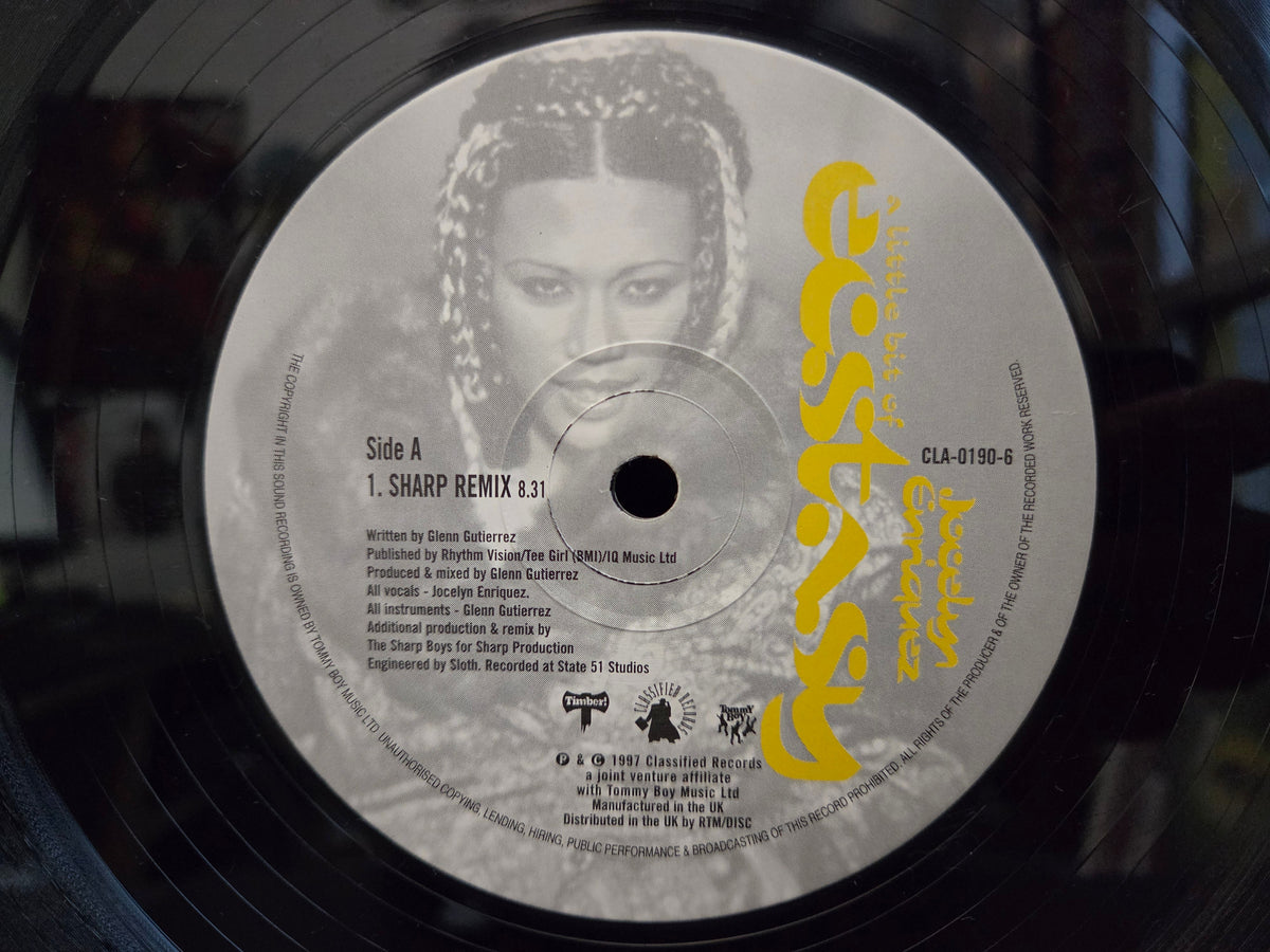 JOCELYN ENRIQUEZ A LITTLE OF ECSTASY UK IMP 12"