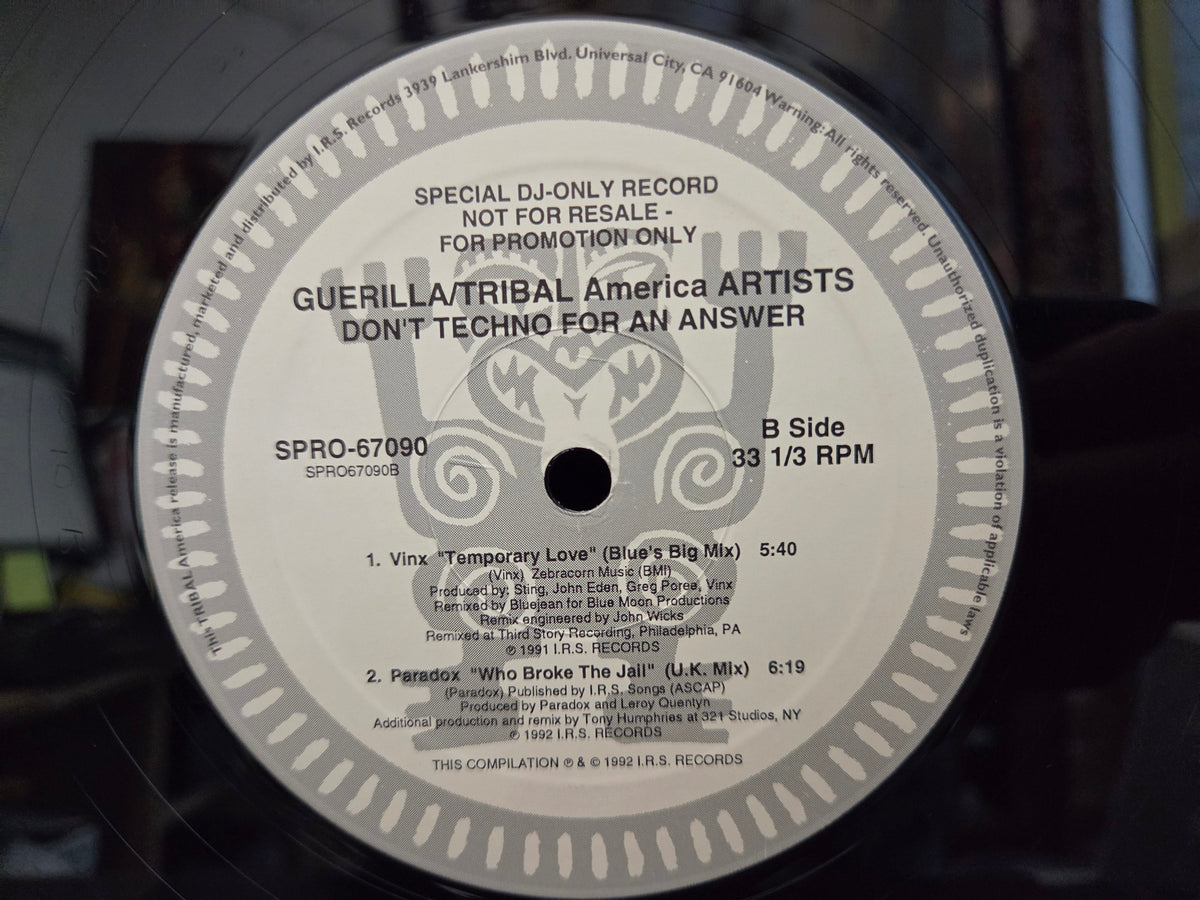 DONT TECHNO FOR AN ANSWER V/A 12"