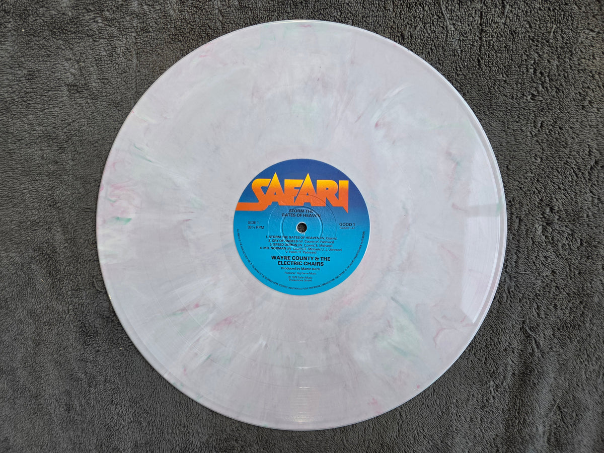 WAYNE JAYNE COUNTY STORM THE GATES OF HEAVEN MARBLED SPLATTER VINYL UK IMPORT