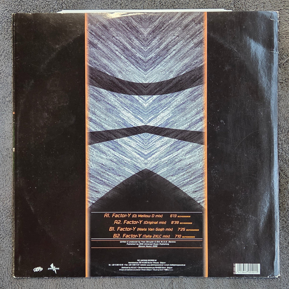 YVES DERUYTER FACTOR-Y Y2K REMIXES BEL IMP 12"