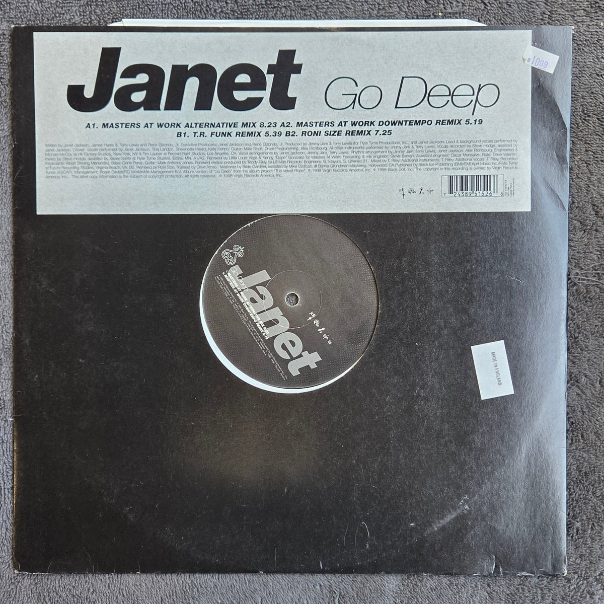 JANET JACKSON GO DEEP UK IMP 12"