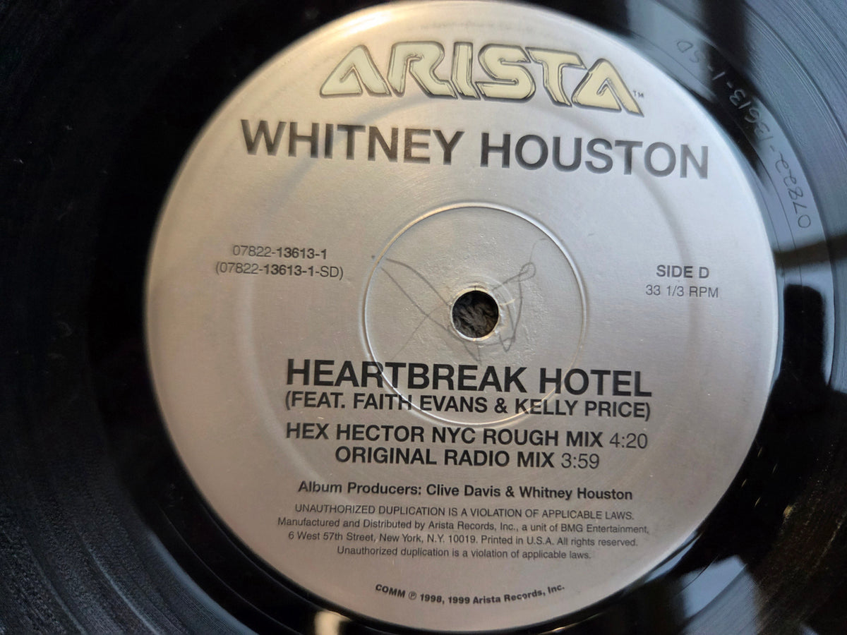 WHITNEY HOUSTON HEARTBREAK HOTEL DANCE MIXES 12"