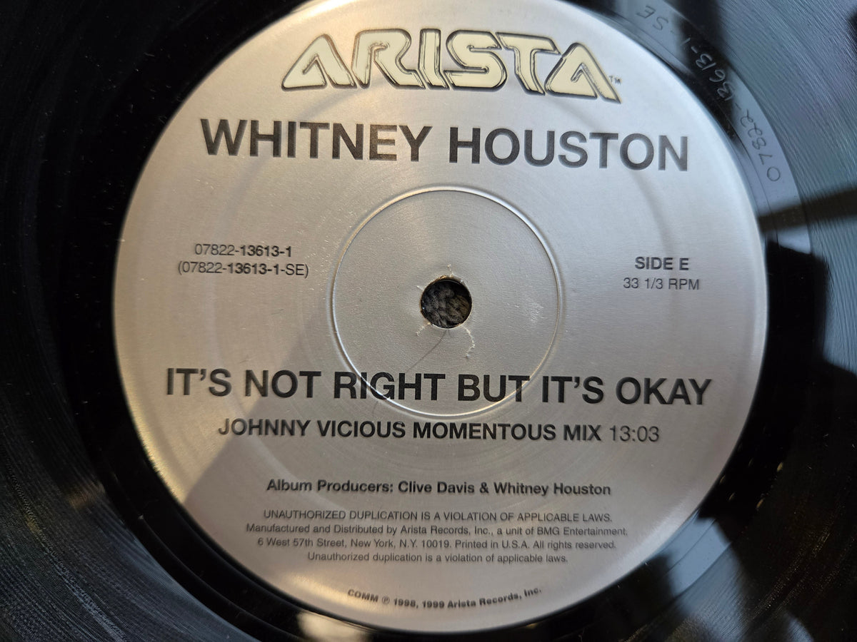 WHITNEY HOUSTON HEARTBREAK HOTEL DANCE MIXES 12"