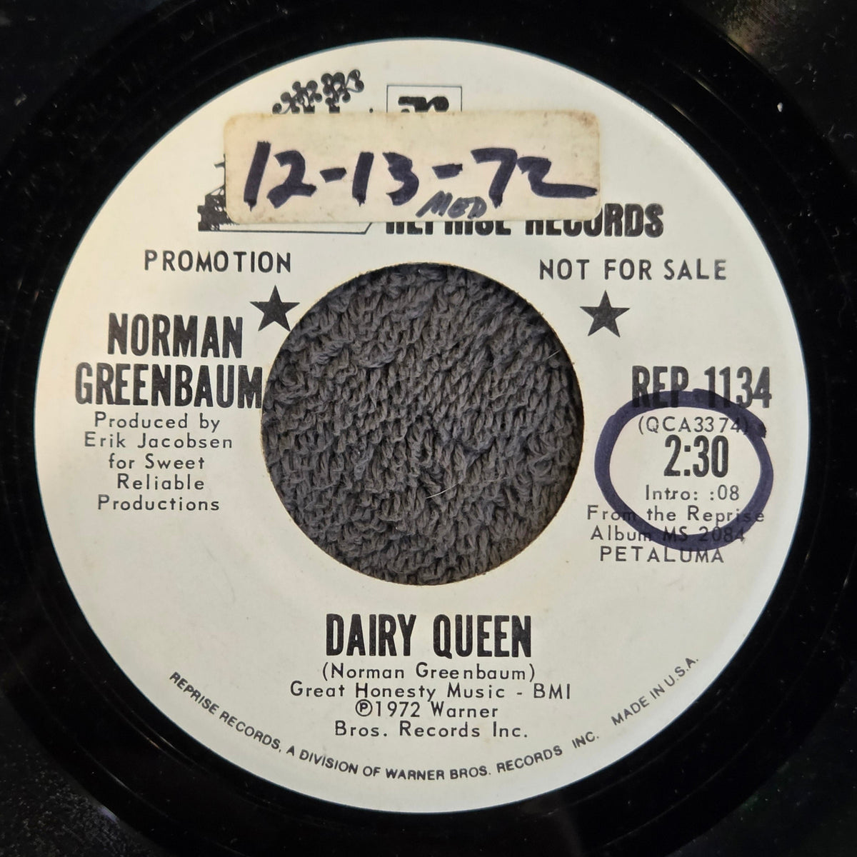NORMAN GREENBAUM PETALUMA WLP 7"