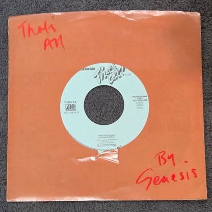 GENESIS THAT'S ALL PROMO PS 7"