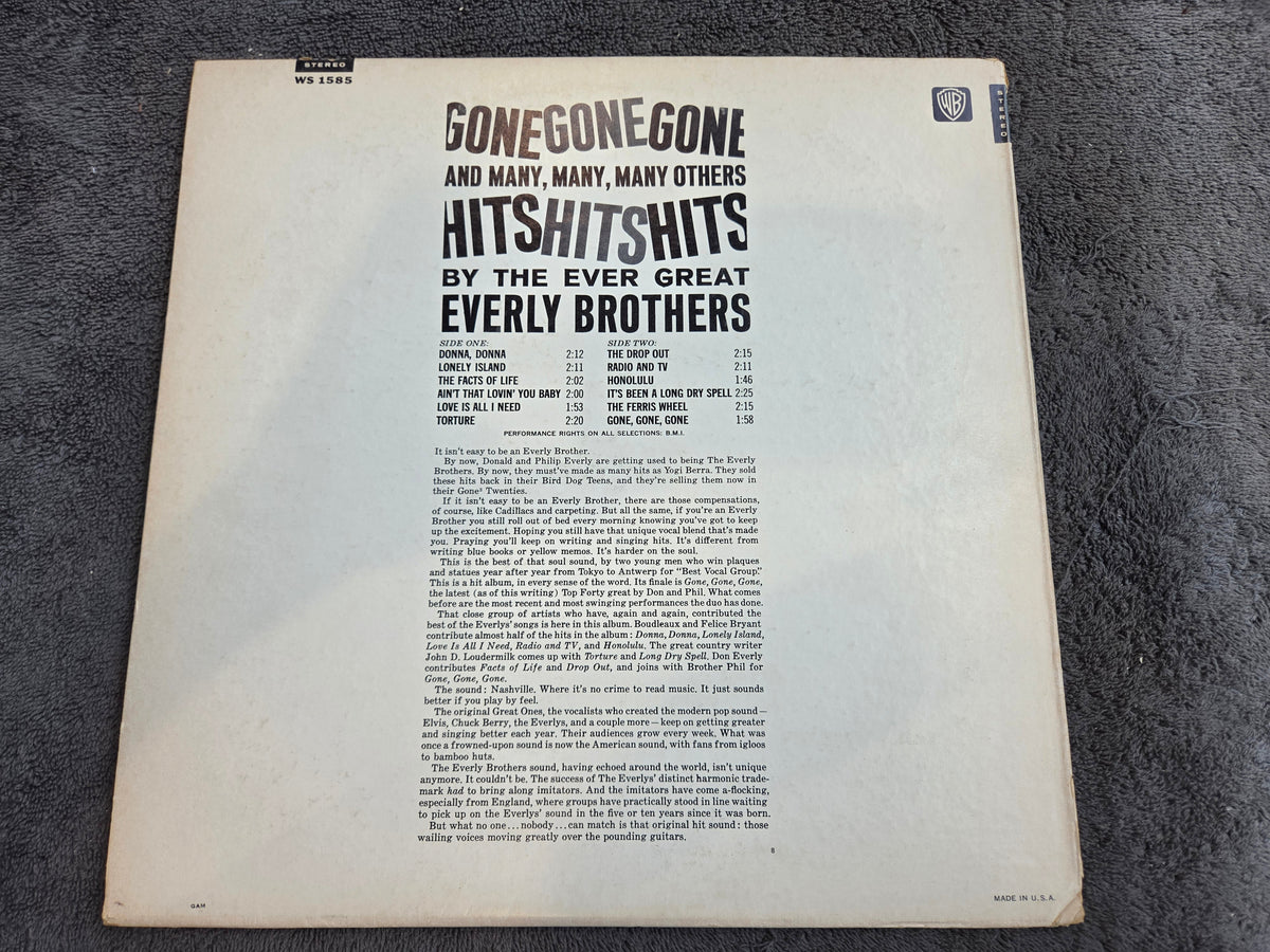 EVERLY BROTHERS GONE GONE GONE
