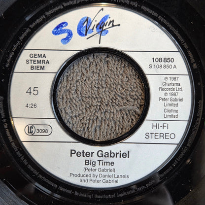 PETER GABRIEL BIG TIME 7" IMP