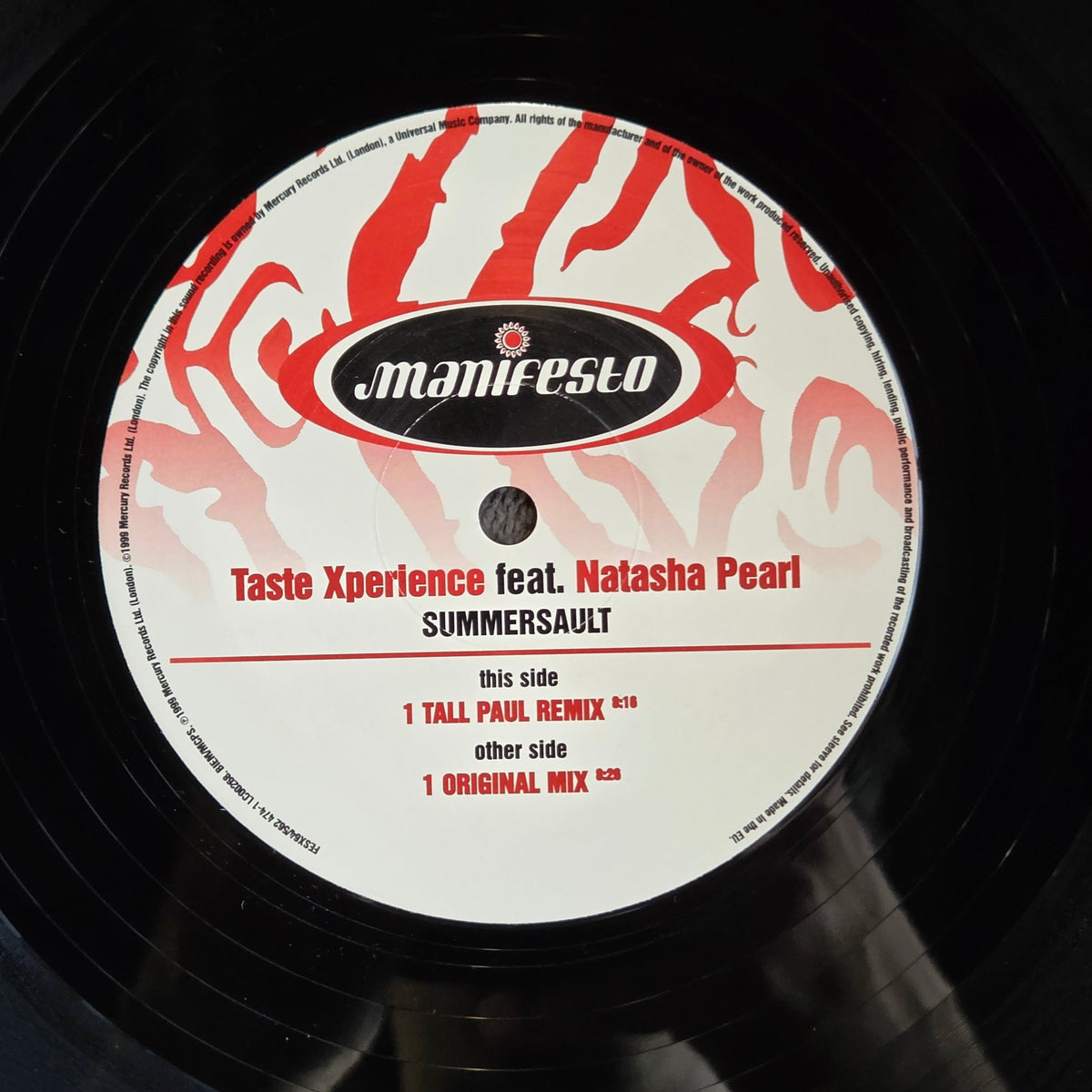 TASTE XPERIENCE SUMMERSAULT UK IMP 12"