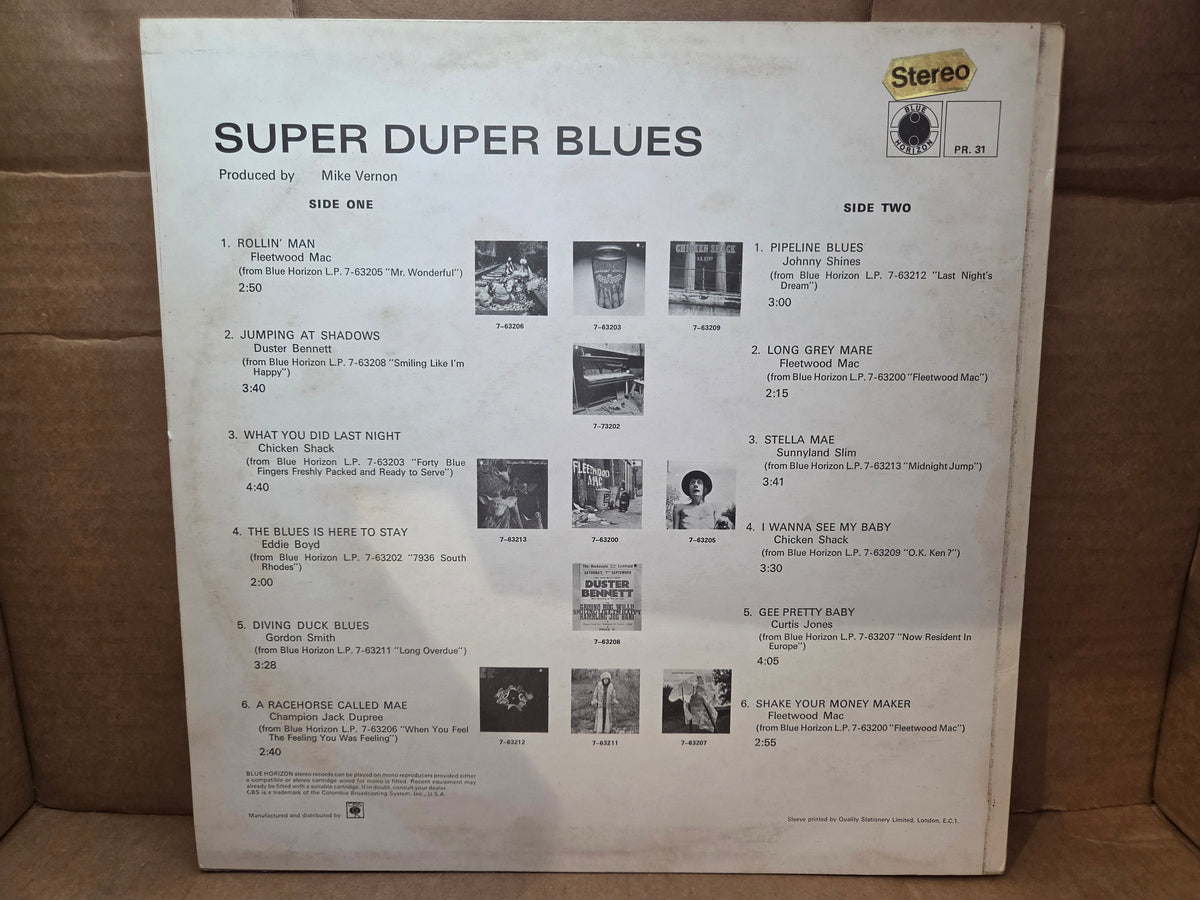 SUPER DUPER BLUES V/A UK IMP