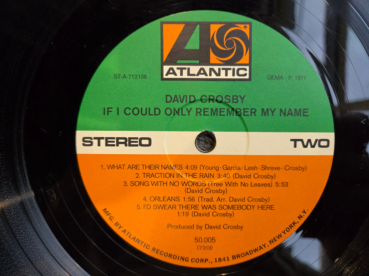 DAVID CROSBY IF I COULD ONLY REMEMBER MY NAME GER IMP