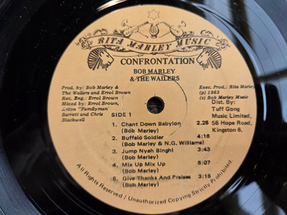 BOB MARLEY CONFRONTATION TAN LABEL UK IMP