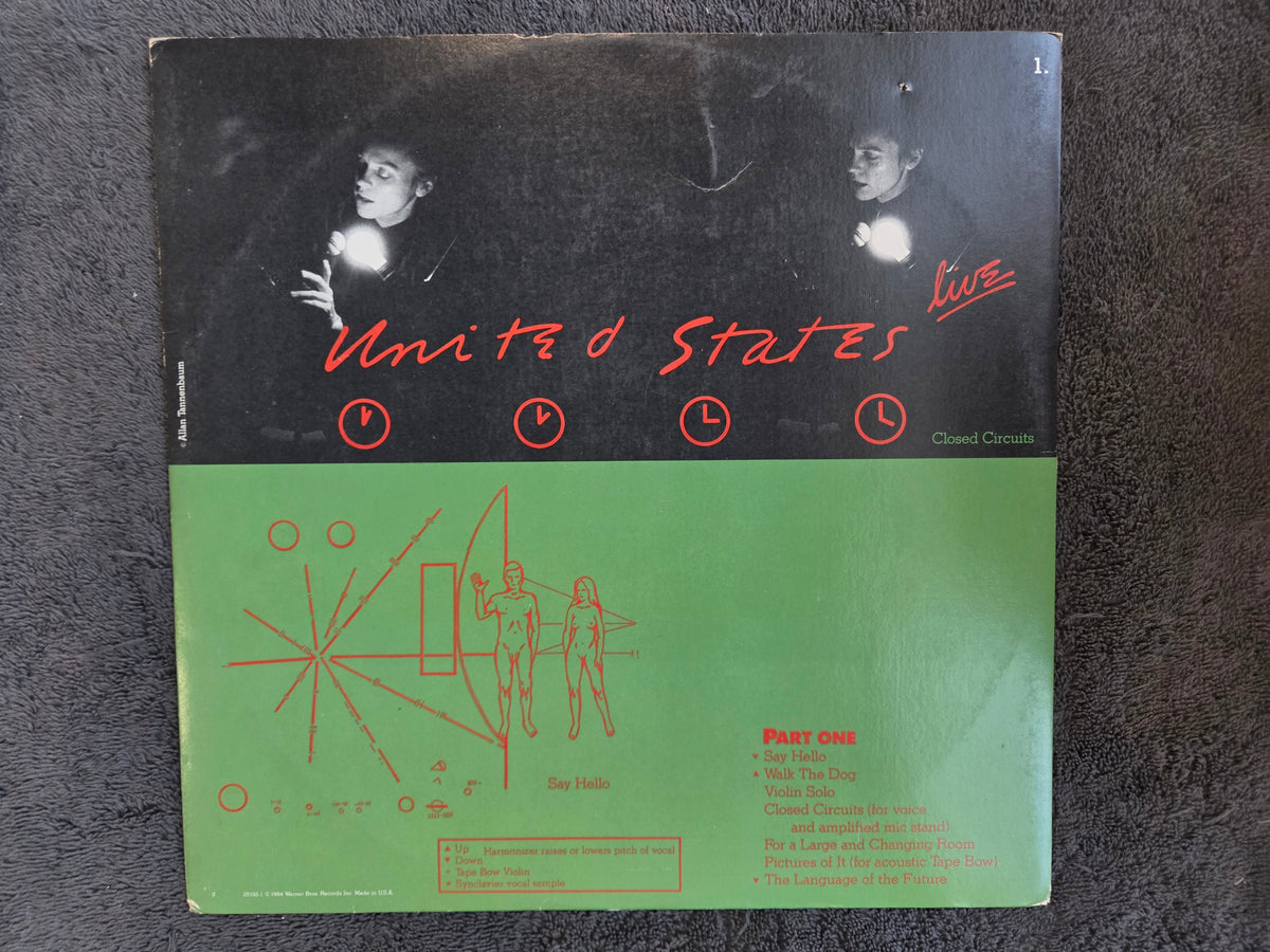 LAURIE ANDERSON UNITED STATES LIVE BOX SET