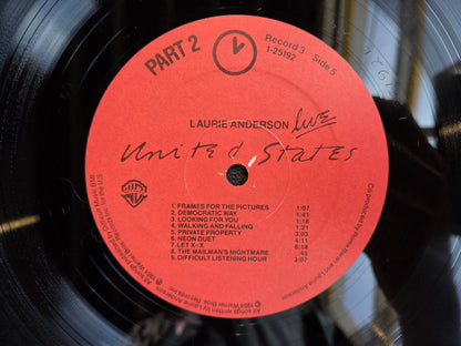 LAURIE ANDERSON UNITED STATES LIVE BOX SET