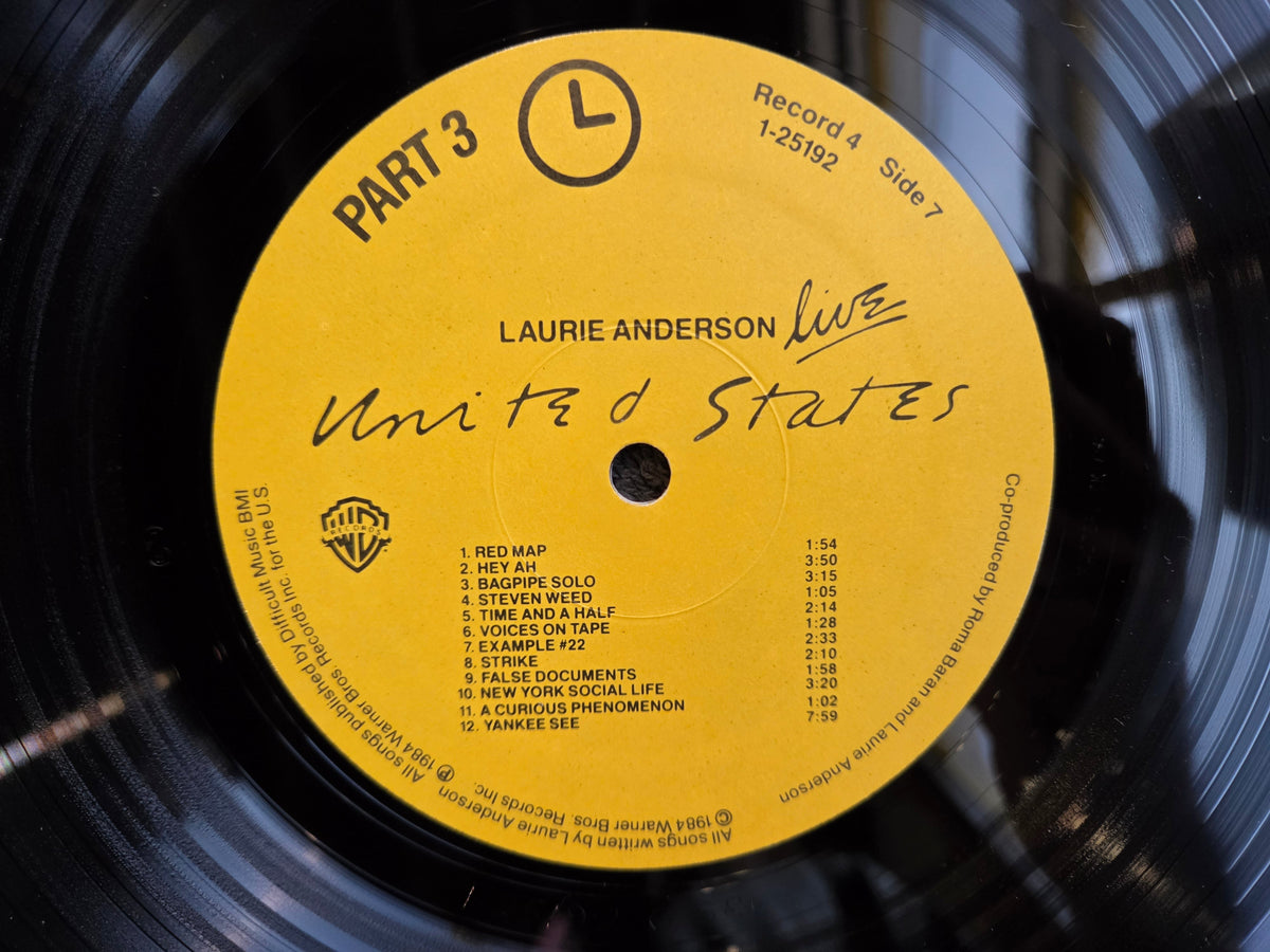 LAURIE ANDERSON UNITED STATES LIVE BOX SET