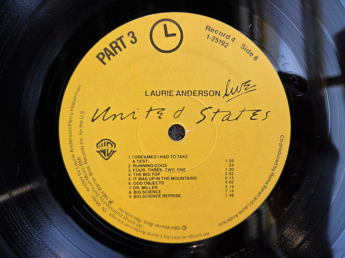 LAURIE ANDERSON UNITED STATES LIVE BOX SET