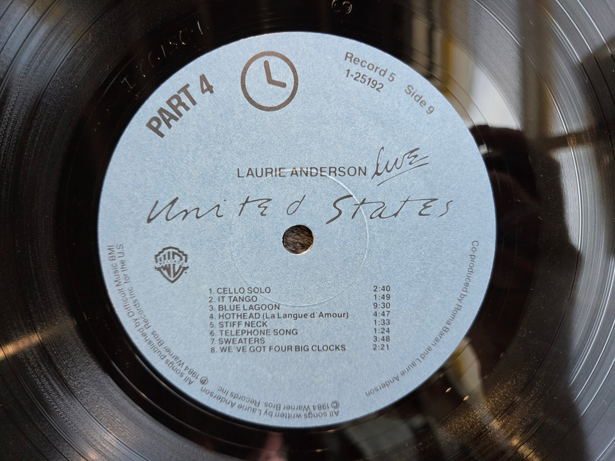 LAURIE ANDERSON UNITED STATES LIVE BOX SET