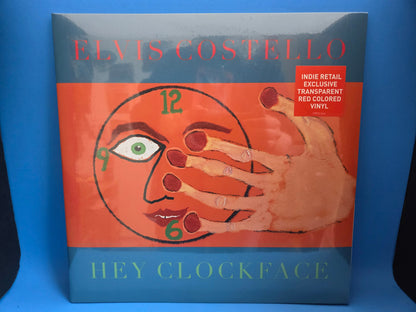 ELVIS COSTELLO HEY CLOCKFACE RED NEW