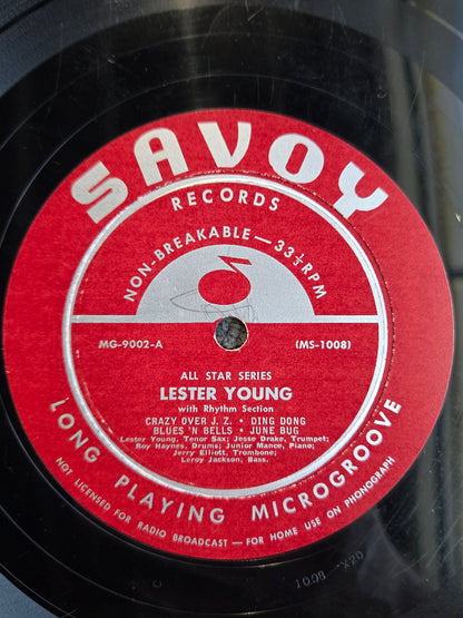 LESTER YOUNG TENOR SAX SOLOS 10"