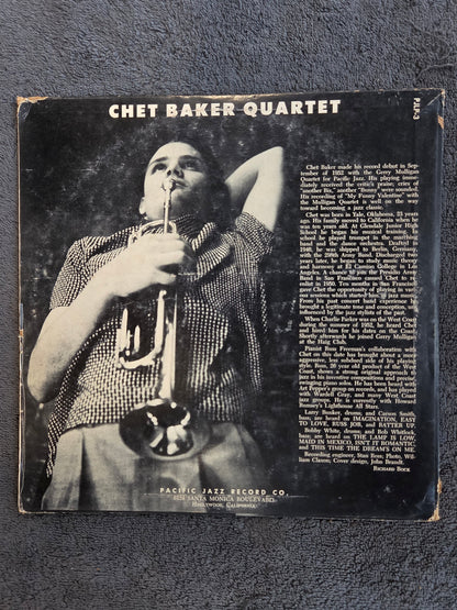 CHET BAKER QUARTET S/T PACIFIC JAZZ 10"
