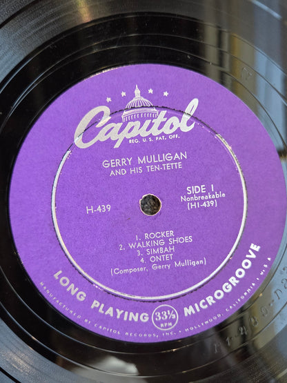 GERRY MULLIGAN AND HIS TEN TETTE 10"