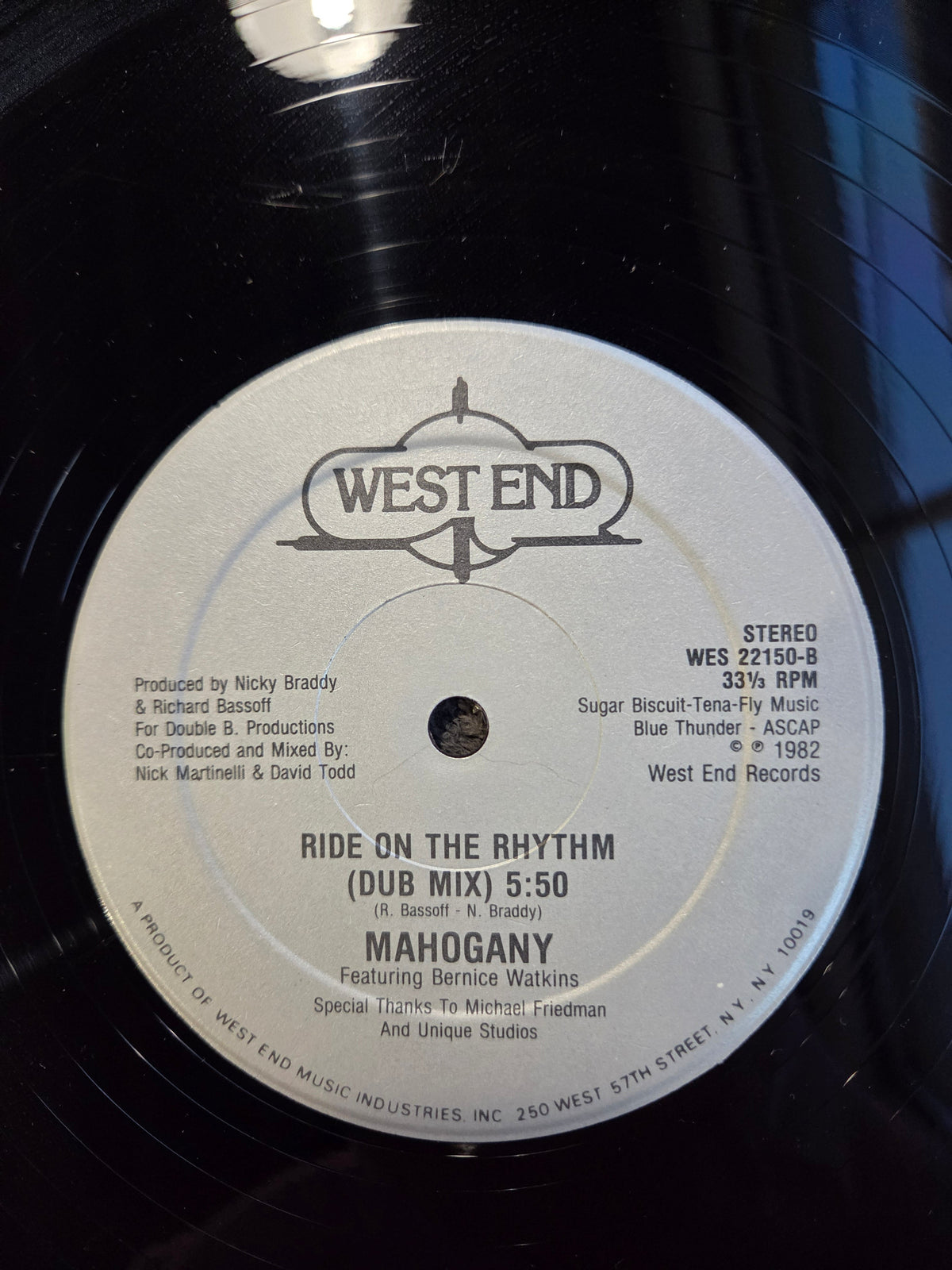 MAHOGANY RIDE ON THE RHYTHM 12"