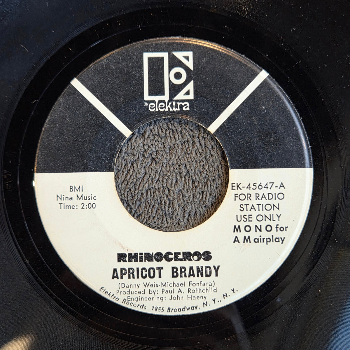 RHINOCEROS APRICOT BRANDY WLP 7"