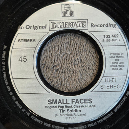 SMALL FACES ITCHYCOO PARK TIN SOLDIER NL IMP PS 7"