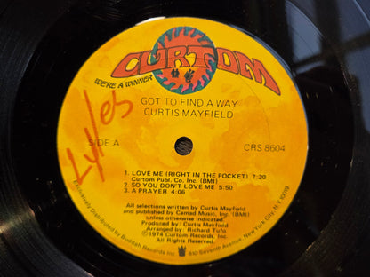 CURTIS MAYFIELD GOT TO FIND A WAY