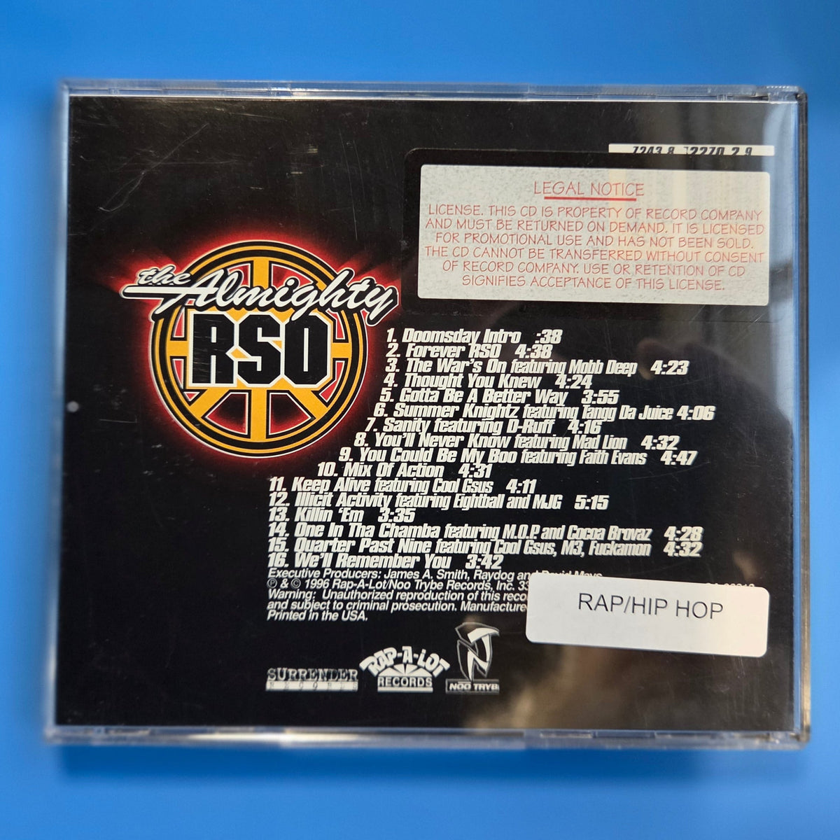 ALMIGHTY RSO DOOMSDAY FOREVER CD