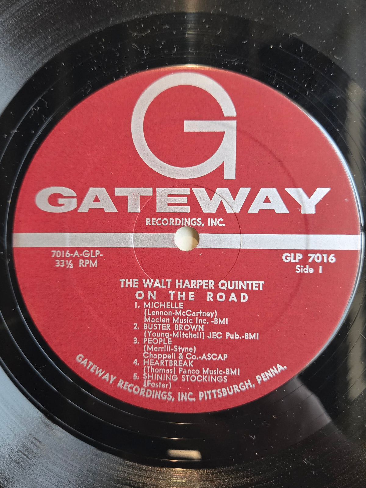 WALT HARPER QUINTET ON THE ROAD MONO