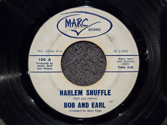 BOB AND EARL HARLEM SHUFFLE 7"