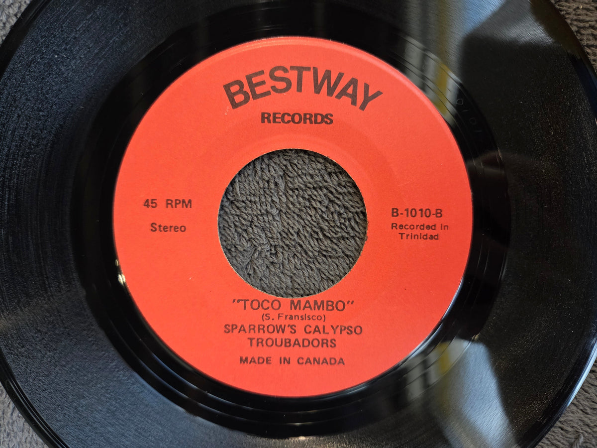 SPARROWS CALYPSO TROUBADORS LETTER FROM MIAMI 7"