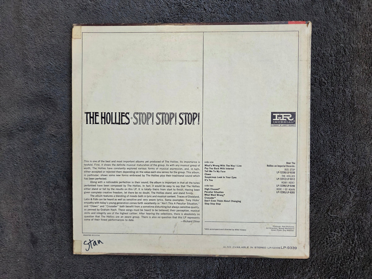HOLLIES STOP STOP STOP MONO