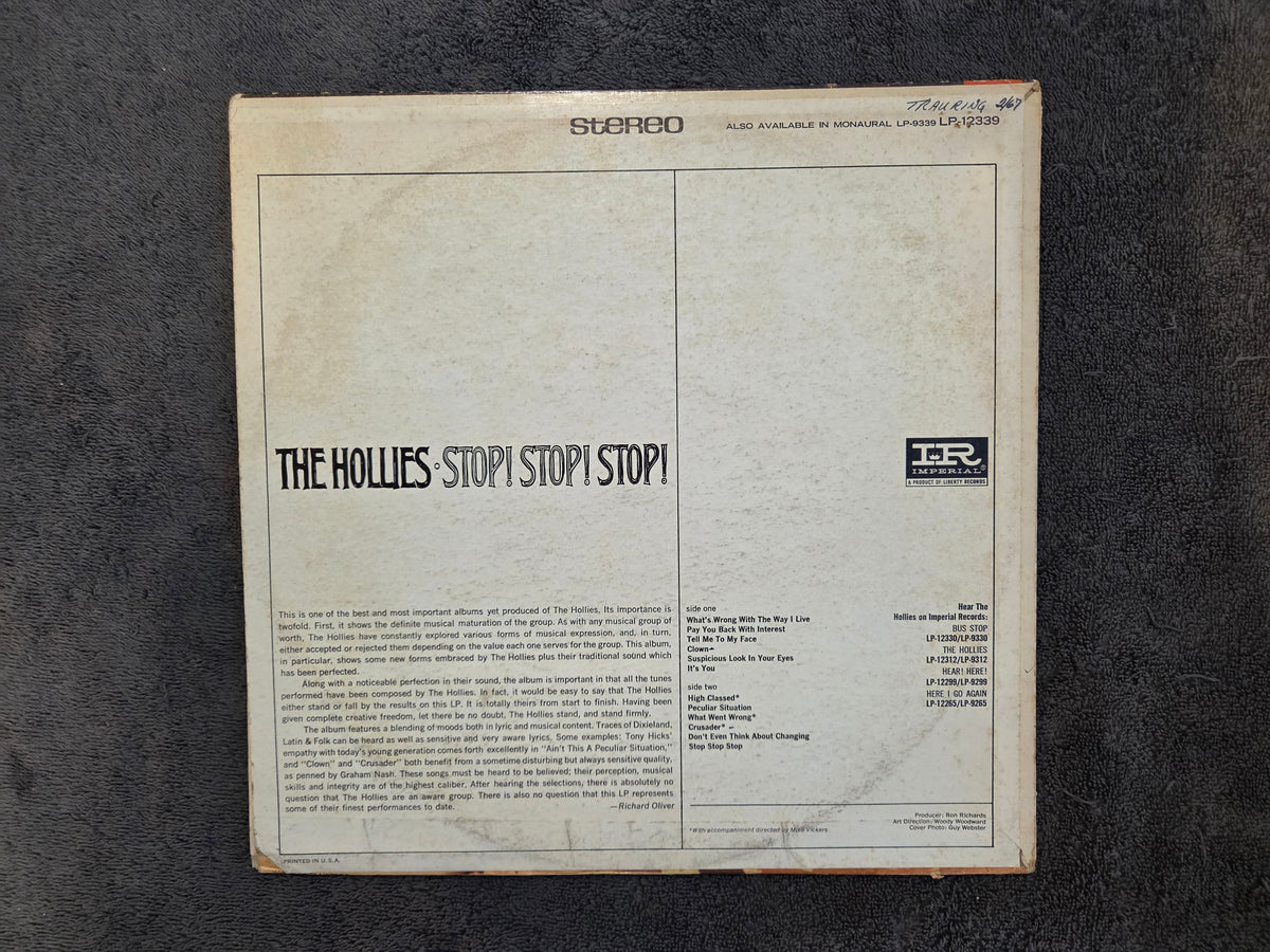 HOLLIES STOP STOP STOP STEREO
