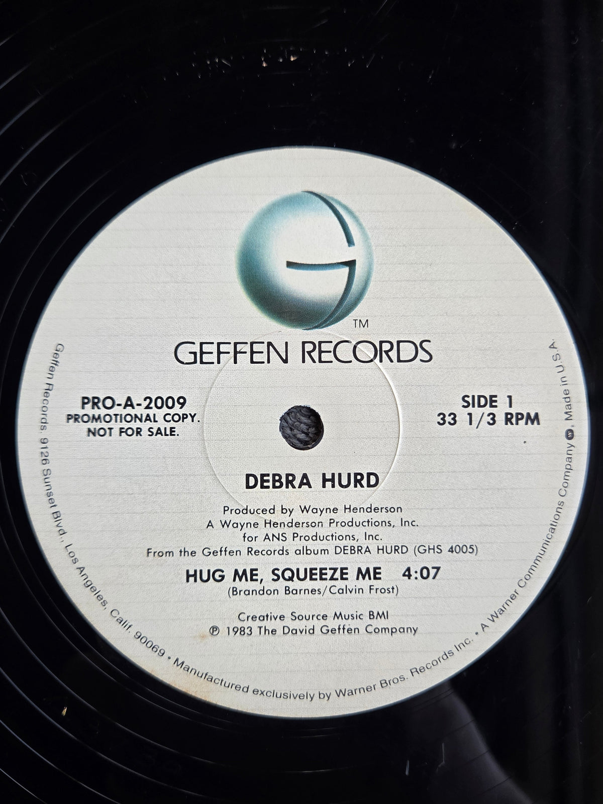DEBRA HURD HUG ME SQUEEZE ME PROMO 12"