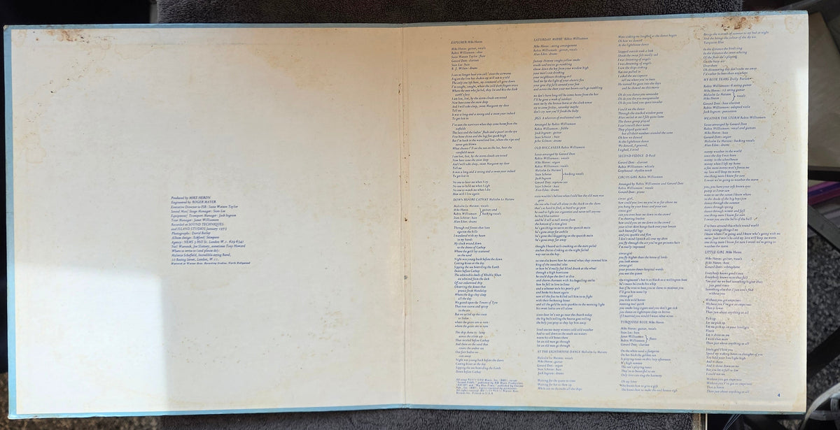 INCREDIBLE STRING BAND NO RUINOUS FEUD