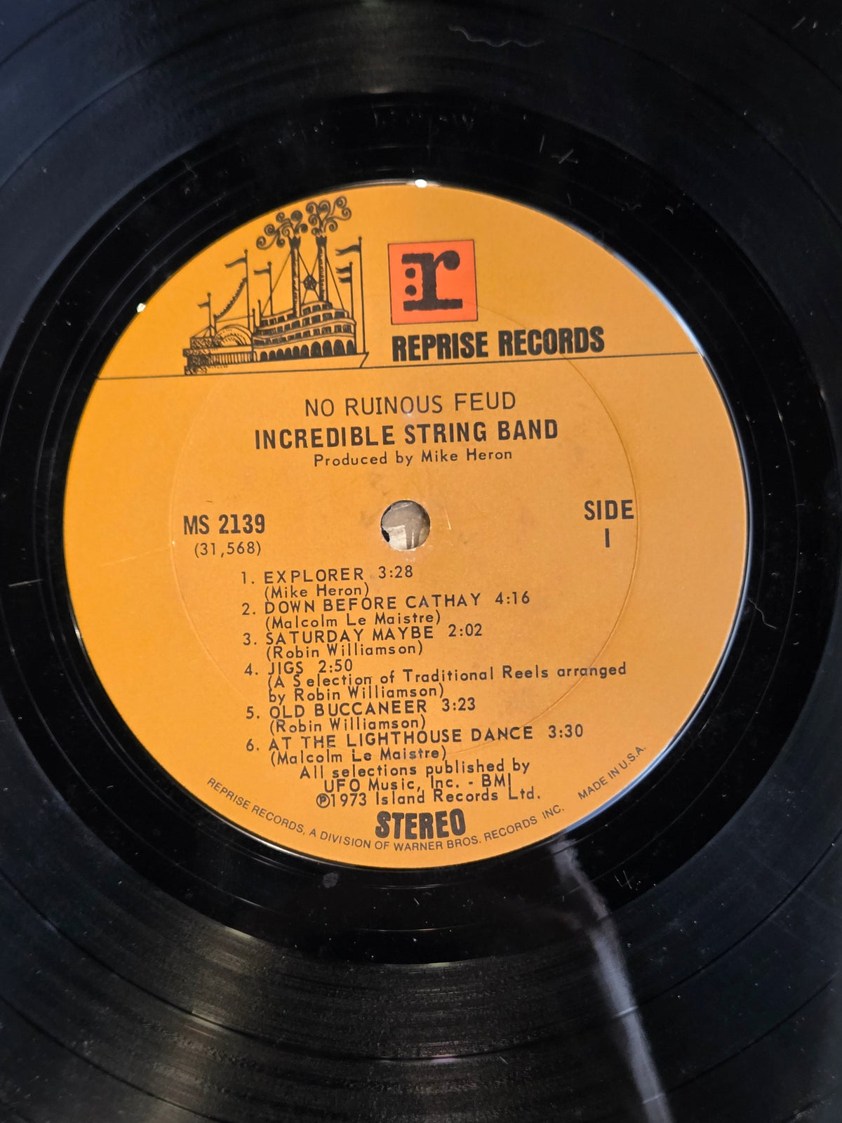 INCREDIBLE STRING BAND NO RUINOUS FEUD