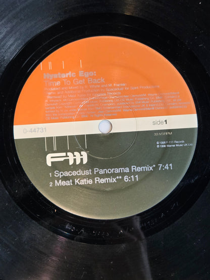 HYSTERIC EGO TIME TO GET BACK UK IMP 12"