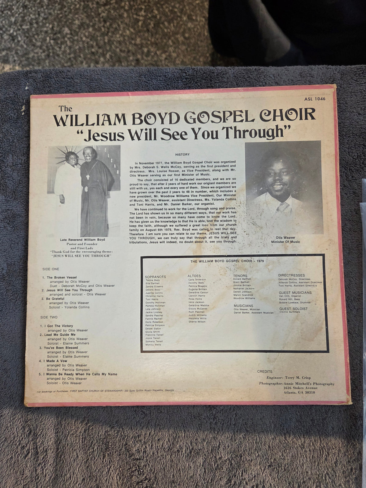 WILLIAM BOYD GOSPEL CHOIR JESUS WILL SEE YOU THROUGH