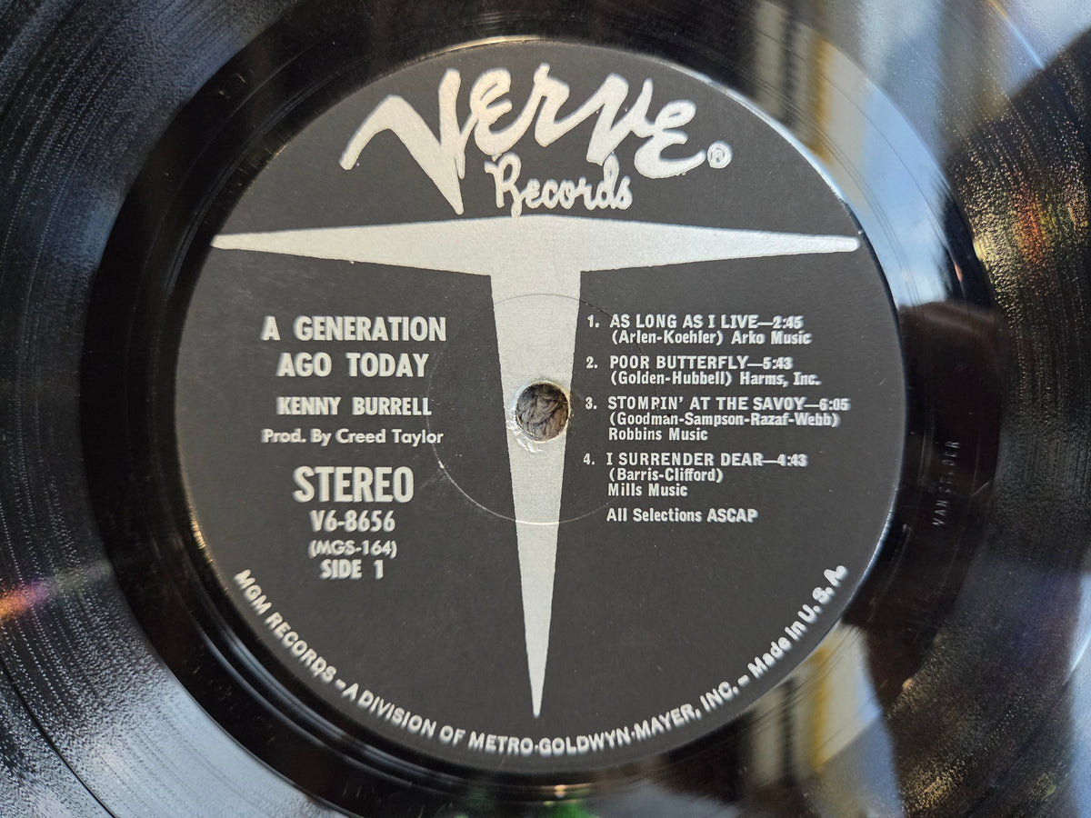 KENNY BURRELL A GENERATION AGO TODAY