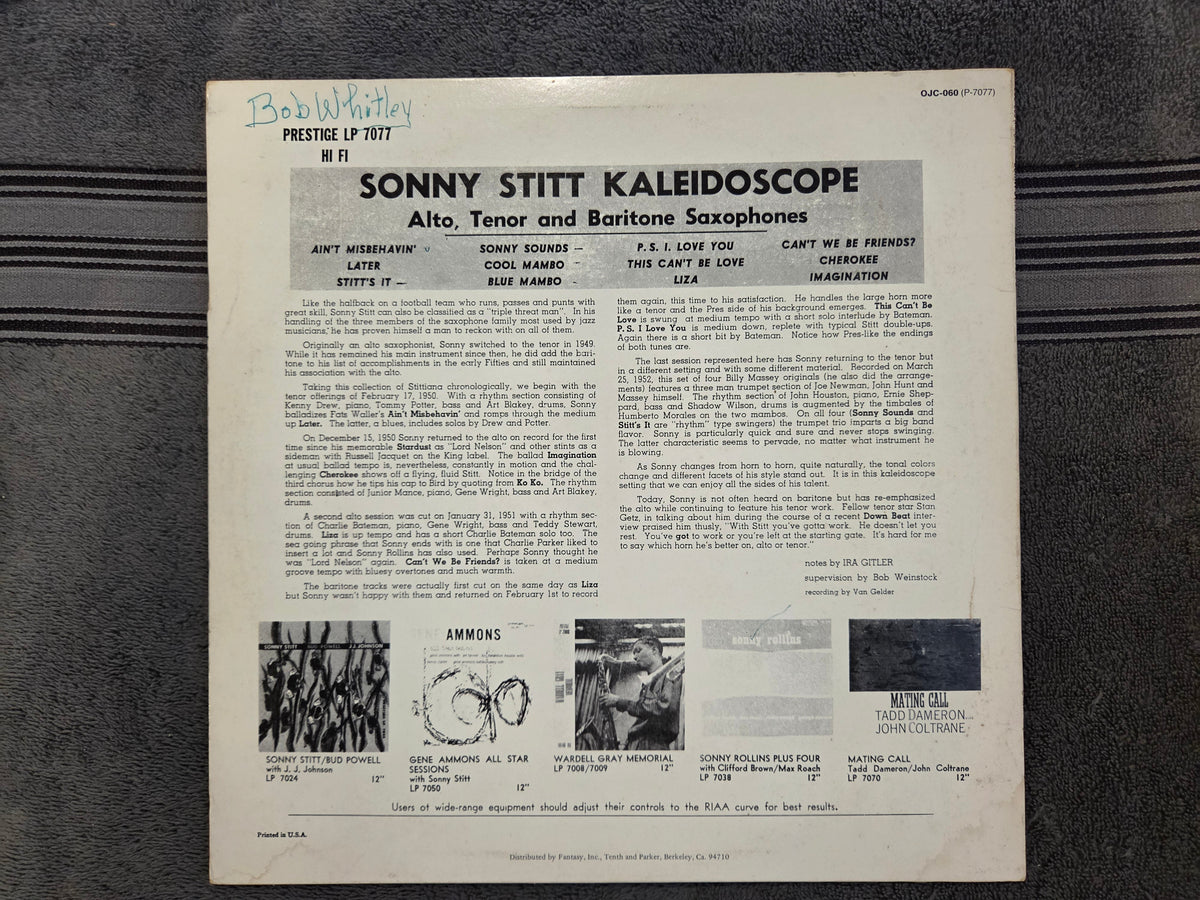 SONNY STITT KALEIDOSCOPE OJC