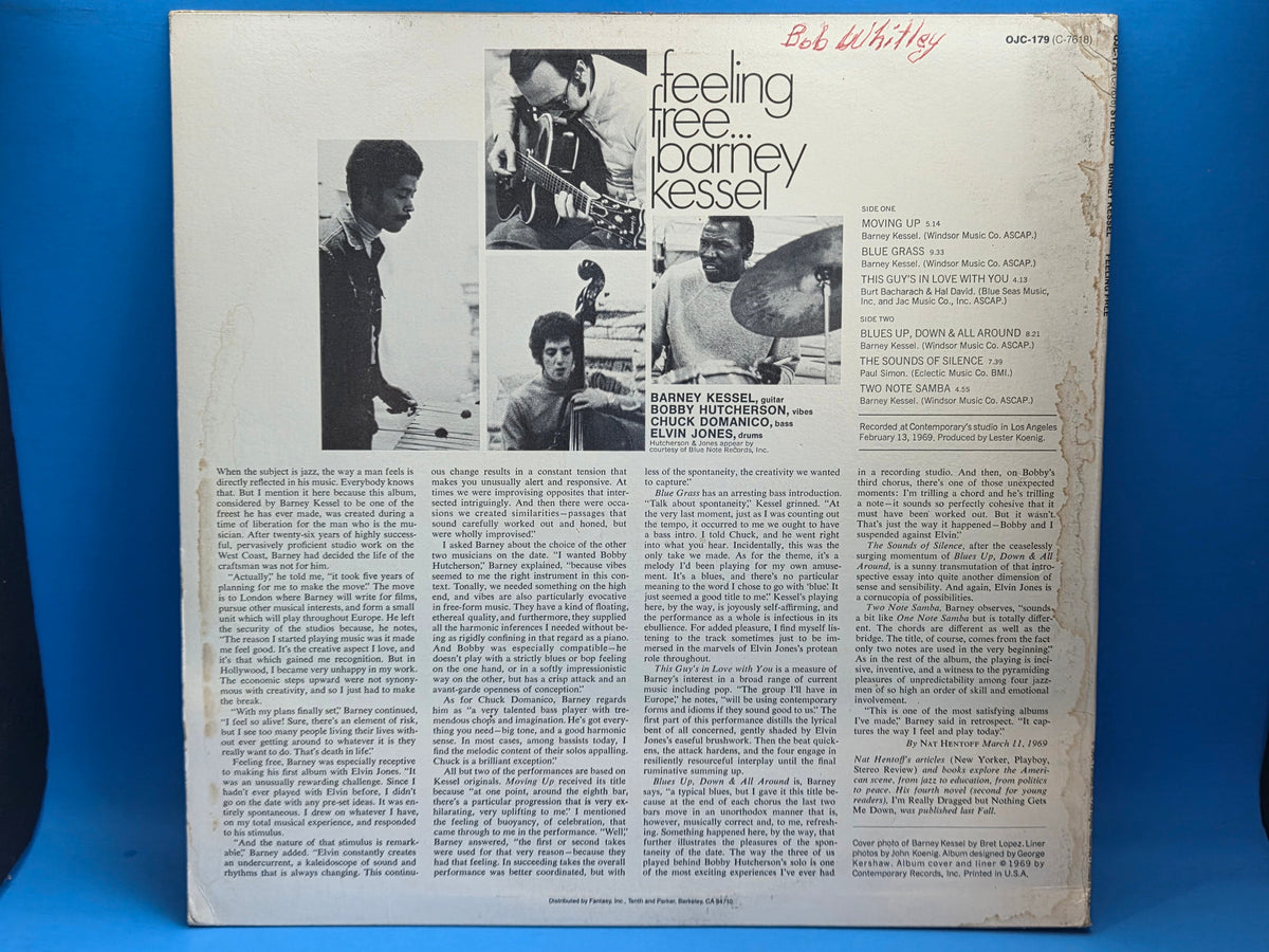 BARNEY KESSEL FEELING FREE 1P