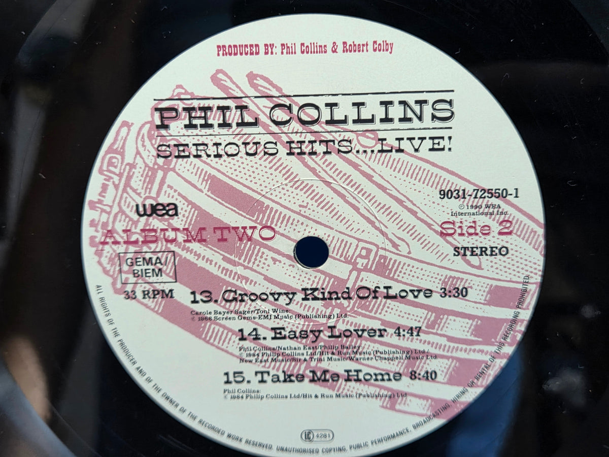 PHIL COLLINS SERIOUS HITS LIVE GER IMP