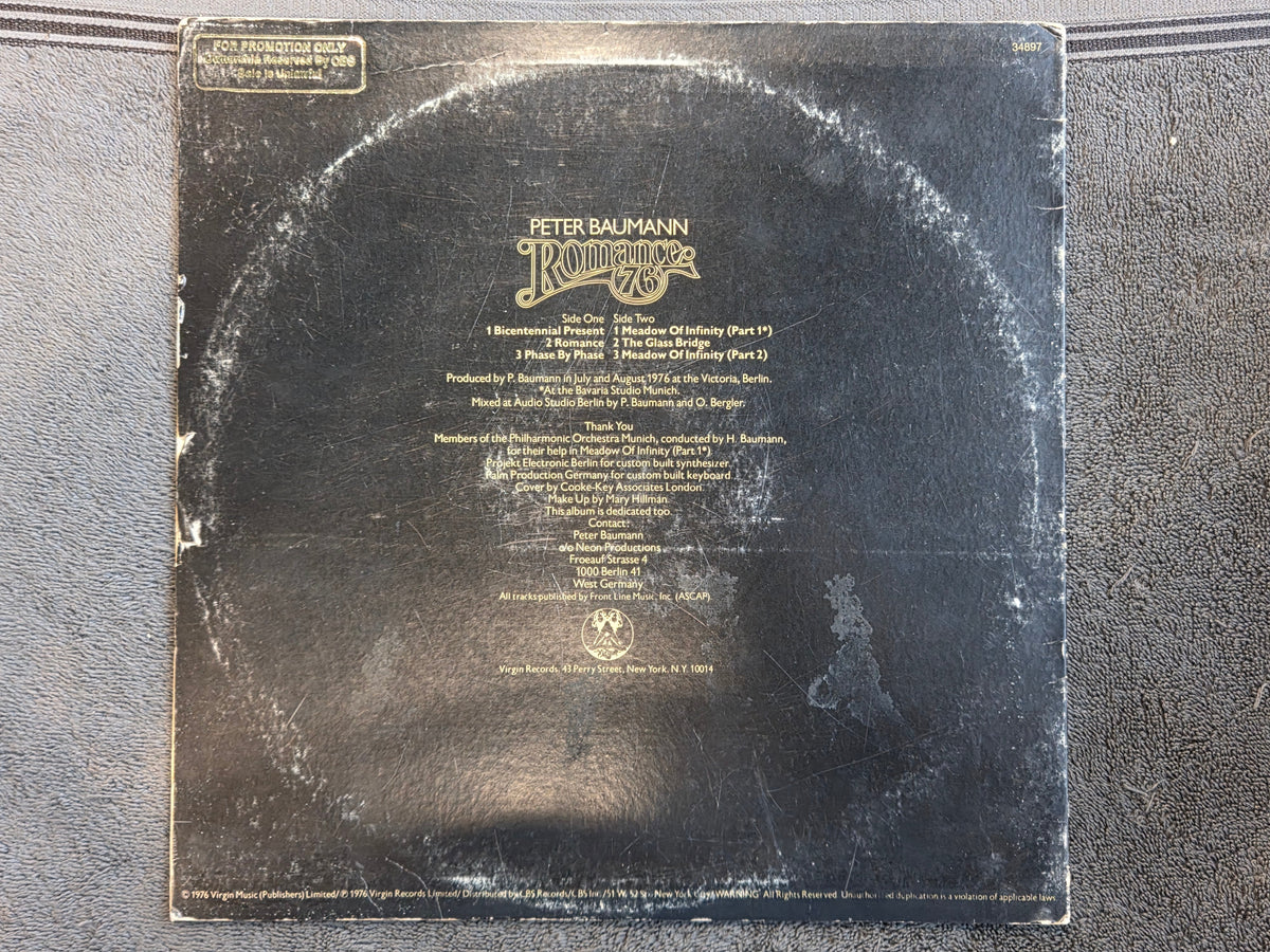 PETER BAUMANN ROMANCE 76 PROMO